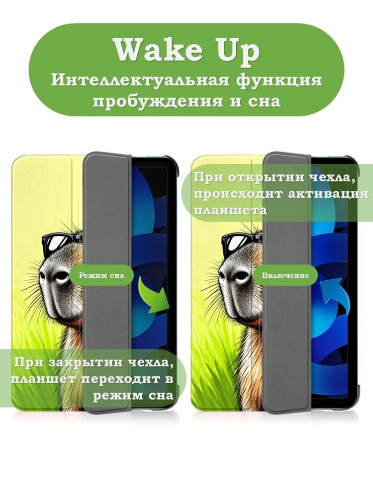 Чехол для iPad Air 11 (6th gen), 2024, iPad Air 5, iPad Air 4, Капибара