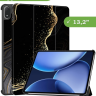 Чехол для OnePlus Pad 3, Oppo Pad 4 Pro (Черный мрамор)