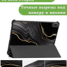 Чехол для OnePlus Pad 3, Oppo Pad 4 Pro (Черный мрамор)