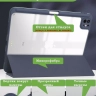 Чехол с прозрачной задней крышкой для iPad Pro 11 (5th gen), 2024 (темно-синий), прозр. акрил