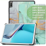 Чехол для Huawei MatePad 11, MatePad C7, Зеленый мрамор