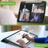 Чехол с прозрачной задней крышкой для iPad Pro 11 (5th gen), 2024 (темно-зеленый), прозр. акрил
